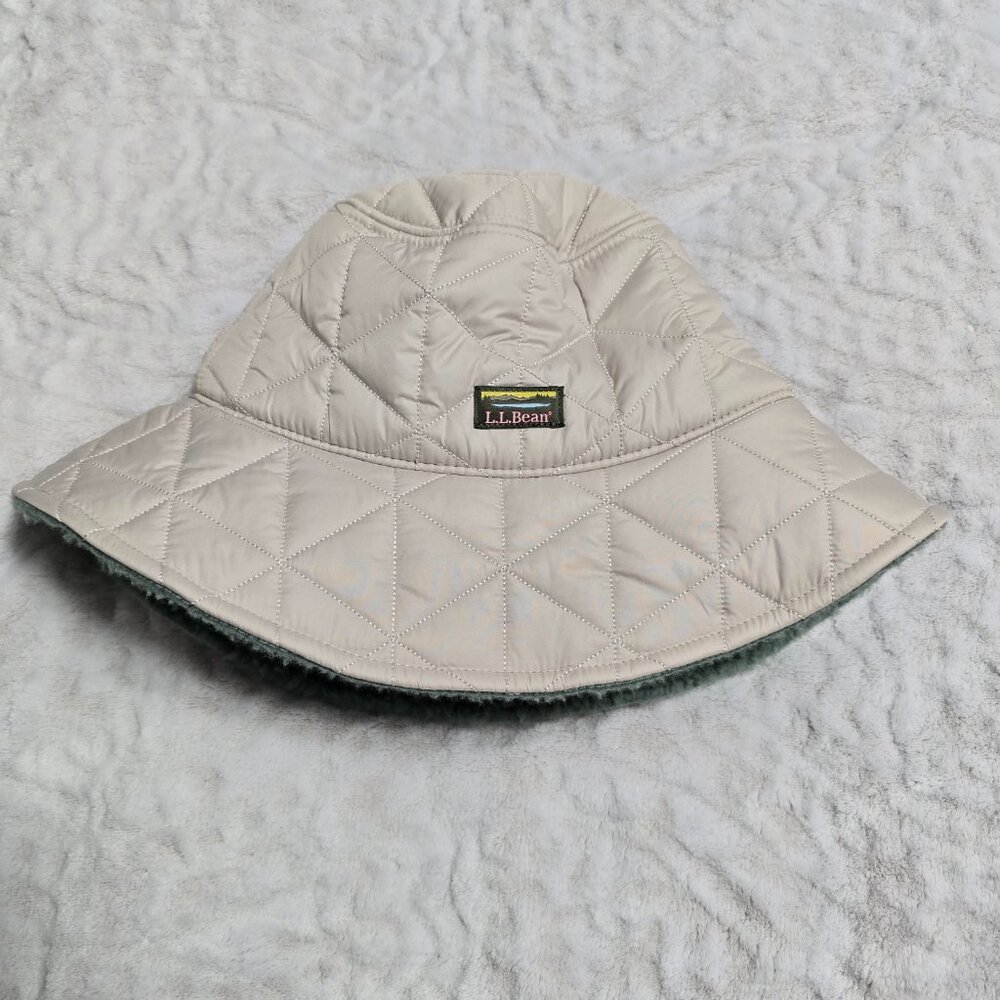 Ll Bean Reversible Winter Bucket Hat Nwot Size Small View 3